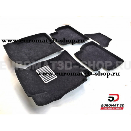 Текстильные 3D коврики Euromat3D Lux в салон для Chevrolet Epica (2006-) № EM3D-001505