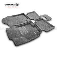 Текстильные 3D коврики Euromat3D Business в салон для Kia Rio (2011-2016) № EMC3D-002922G Серые Текстильные 3D коврики Euromat3D Business в салон для Kia Rio (2011-2016) № EMC3D-002922G Серые