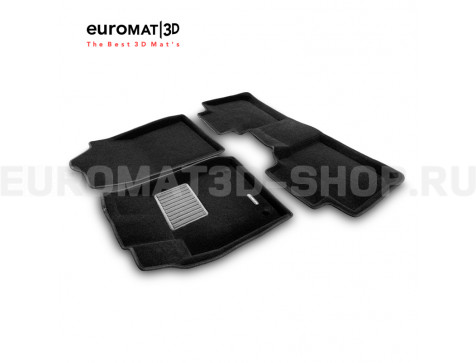 Текстильные 3D коврики Euromat3D Business в салон для Lexus ES (2015-) № EMC3D-003214