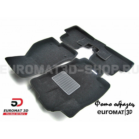 Текстильные 3D коврики Euromat3D Business в салон для Honda Civic 5D (2012-) № EMC3D-002603