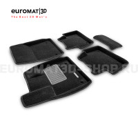 Текстильные 3D коврики Euromat3D Business в салон для Jaguar I-Pace (2018-) № EMC3D-002758