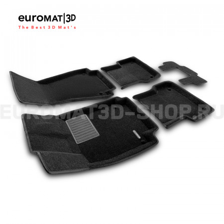Текстильные 3D коврики Euromat3D Premium в салон для Audi A6 (2011-2018) № EMPR3D-001107 Текстильные 3D коврики Euromat3D Premium в салон для Audi A6 (2011-2018) № EMPR3D-001107