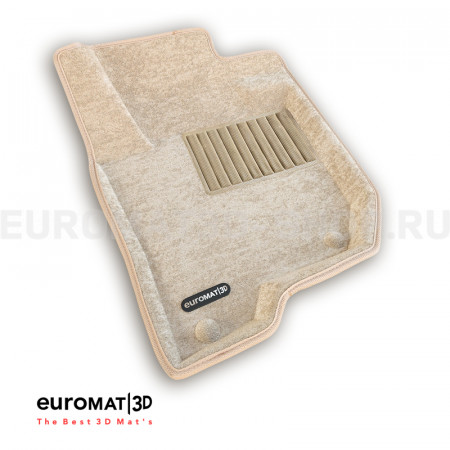 Текстильные 3D коврики Euromat3D Business в салон для Mitsubishi Pajero Sport (2016-2019) № EMC3D-003614T Бежевые Текстильные 3D коврики Euromat3D Business в салон для Mitsubishi Pajero Sport (2016-2019) № EMC3D-003614T Бежевые