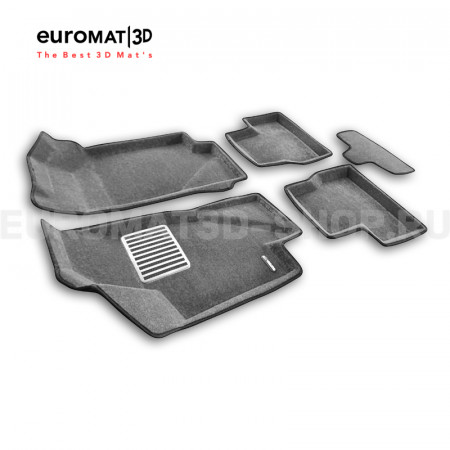Текстильные 3D коврики Euromat3D Lux в салон для Datsun on-Do (2014-2020) № EM3D-005310G Серые Текстильные 3D коврики Euromat3D Lux в салон для Datsun on-Do (2014-2020) № EM3D-005310G Серые