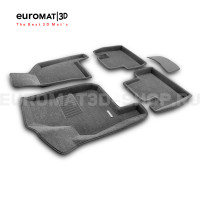 Текстильные 3D коврики Euromat3D Business в салон для Lada Priora (2007-) № EMC3D-005307G Серые