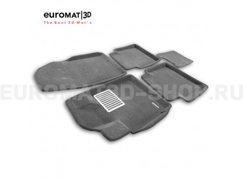 Текстильные 3D коврики Euromat3D Lux в салон для Exeed VX (2021-2023) № EM3D-001424G Серые Текстильные 3D коврики Euromat3D Lux в салон для Exeed VX (2021-2023) № EM3D-001424G Серые