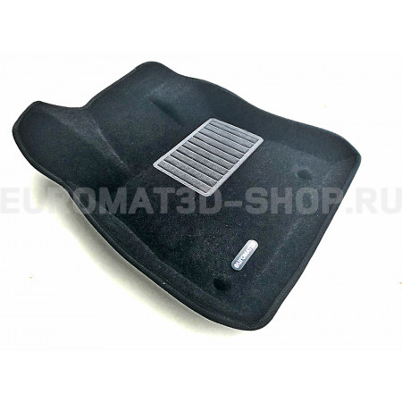 Текстильные 3D коврики Euromat3D Business в салон для Jac JS6 (2023-) № EMC3D-000011