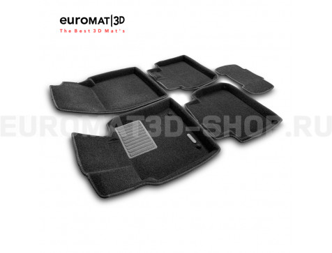 Текстильные 3D коврики Euromat3D Business в салон для Toyota Avalon (2018-) № EMC3D-0051XX