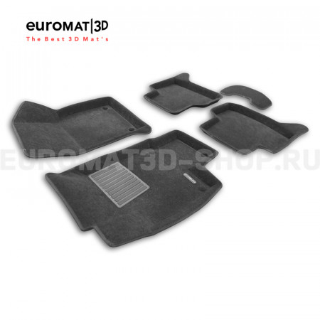 Текстильные 3D коврики Euromat3D Business в салон для Jetta VS5 (2019-) № EMC3D-005451