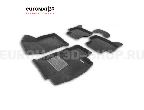 Текстильные 3D коврики Euromat3D Business в салон для Jetta VS5 (2019-) № EMC3D-005451