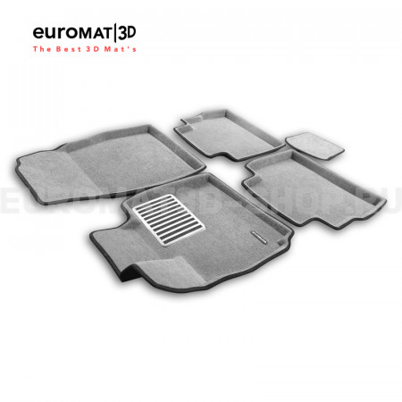 Текстильные 3D коврики Euromat3D Lux в салон для Exeed RX (2023-) № EM3D-001427S Светло-серые Текстильные 3D коврики Euromat3D Lux в салон для Exeed RX (2023-) № EM3D-001427S Светло-серые